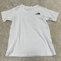The north face ロゴ　Tシャツ　140cm キッズ　白　ホワイト