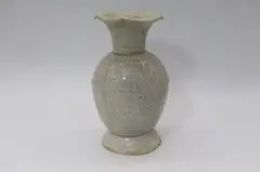 中国 宋時代 青磁 古陶磁 花瓶 彫文様 骨董品 - メルカリ