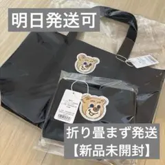 フェイラー オールドテディ ワッペントートバッグ ブラック Lサイズ 小