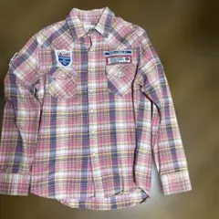 メンズ、S.TRAIN チェック柄 長袖シャツ L