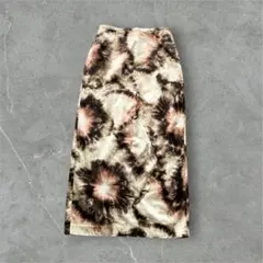 カーサフライン　ロングスカート　タイト　タイダイ柄　裏地付き　サイズ1