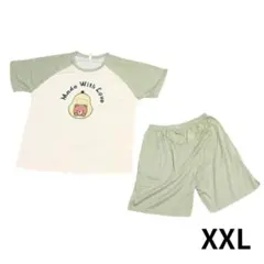 ✨上下セット✨ ルームウェア XXL パジャマ 半袖 ハーフパンツ 部屋着