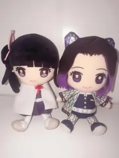 ♡ 鬼滅の刃 マスコットぬいぐるみ 2体セット 栗花落カナヲ 胡蝶しのぶ