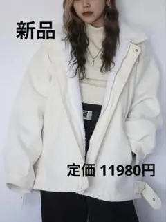 【新品】ANIENDアニエンド ボアコート ショートコート 白