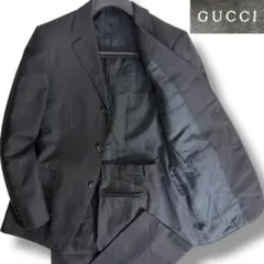 J6400 美品 グッチ ヘリンボーンスーツ ブラック 46 GUCCIのサムネイル