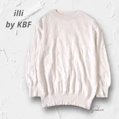 R3311＊ illi KBF 長袖 コットンニット トップス プルオーバー