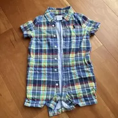 Ralph Lauren チェック柄ロンパース　12M