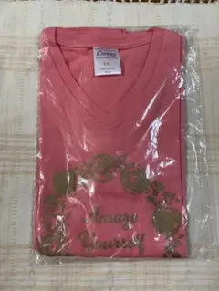 Curves カーブス　ピンク Tシャツ りんご柄