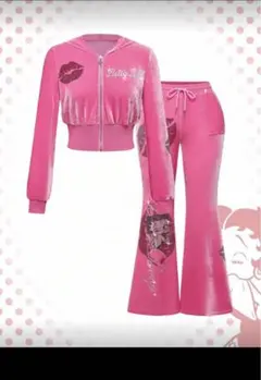 ベティ・ブープ ピンクセットアップ ズボンのみ ギャル 小悪魔 韓国ファッション