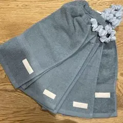 青色4枚　一重　タオルエプロン　おりこうタオル　おりこうエプロン　保育園　男の子