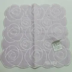 タグ付き未使用 PINK HOUSE ピンクハウス バラ刺繍 タオルハンカチのサムネイル