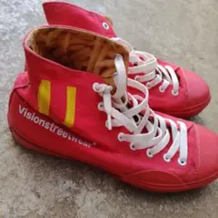 た*き様 Vision Street Wear ハイカットスニーカー レッドのサムネイル