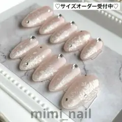 サイズオーダーネイルチップ 韓国 ワンホン クリスマスネイル 冬ネイル 雪 結晶