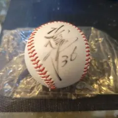 ソフトバンクホークス コーチ村松有人 サイン入りサイクルヒット野球