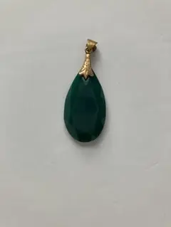 アンティーク　クリソプレーズペンダントトップ