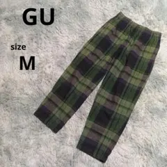 チェックパンツ ワイド