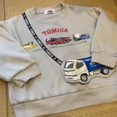 トミカ　裏起毛トレーナー 110