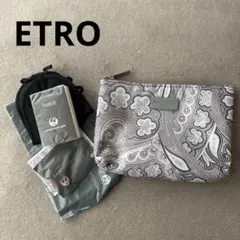 ☆JAL×ETRO エトロ アメニティポーチ ビジネスクラス限定 ペイズリー柄☆のサムネイル