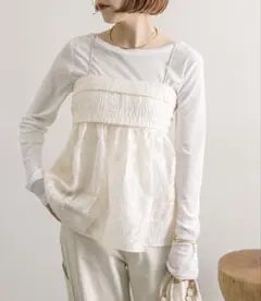 【mystic】ジャガードキャミソール