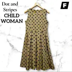 Dot＆Stripes CHILD WOMANノースリーブ ドット柄 ワンピースのサムネイル