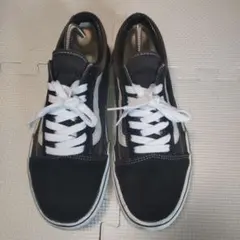 25.0cm vans V36CL+ OLD SKOOL DX 黒 素人補修有り
