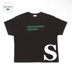 thisisneverthat starbucks Tシャツ オフブラック M - メルカリ