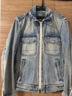 ☆ほぼ未使用☆AVIREX VARSITY☆デニムジャケット☆Mサイズ☆