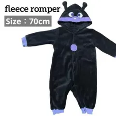 アンパンマン フリース キャラクター ロンパース 70 アウター バイキンマン