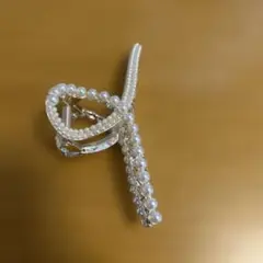 エレガント パールヘアクリップ