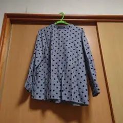 ゴールデンベア　 チェック柄ドット長袖シャツ LLサイズ