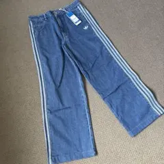 【ほぼ未使用】アディカラー デニムトラックパンツ26/30 裾上げ股下71cm