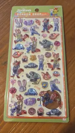 ナ*☻様 ボンボンドロップシール ズートピア BONBON DROP Seal