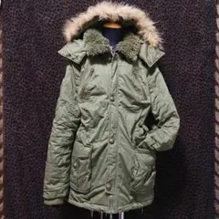 平成ギャル y2k ファー付きモッズコート ギミック キルティング CD77