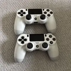 PS4 ワイヤレスコントローラー ホワイト　2個セット