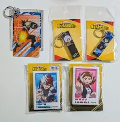 5点 セット 僕のヒーローアカデミア　缶バッジ　キーホルダー