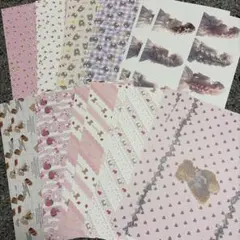 国内作家様 デザインペーパー 素材シート コラージュシート おすそ分け ⑨