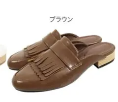 値下げ☆フラットサンダル ブラウン L