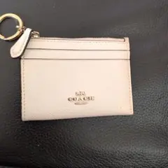 COACH オフホワイト カードケース キーチェーン付き