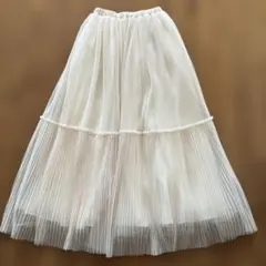 【美品】eimy チュールスカート　フリーサイズ