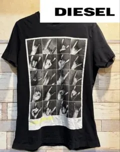 DIESEL ディーゼル フォトプリント 半袖Tシャツ ブラック Sのサムネイル