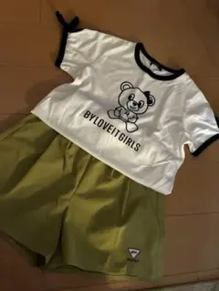 美品⭐︎BYLOVEITGIRLS Tシャツとショートパンツセット　150