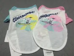 新品 PEANUTS スヌーピー 犬服 2色セット 4号