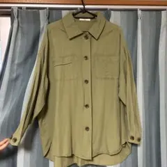 Samantha Mos2 オリーブ ボタンシャツ 長袖
