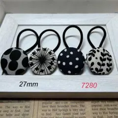 7280 くるみボタン ヘアゴム
