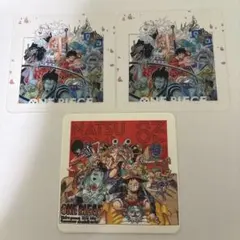 最終お値下中ONE PIECE コースター3枚　ワンピース NatsuCon