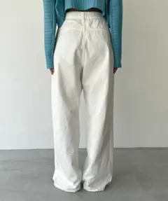 特大SALE]Canal Jean El mar コットンタックトラウザーズ - メルカリ