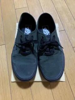 Vans バンズ オーセンティック ライト ダークグリーン ブラック 26.5