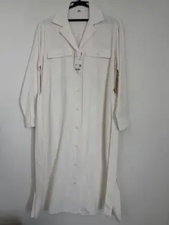ユニクロ 長袖シャツワンピース　サイズS