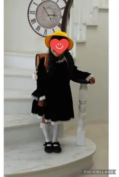 卒園式　入学式　卒業 子供用黒フォーマルワンピース