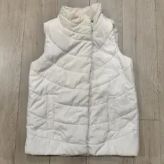 白　ダウンベスト　ホワイト　XL